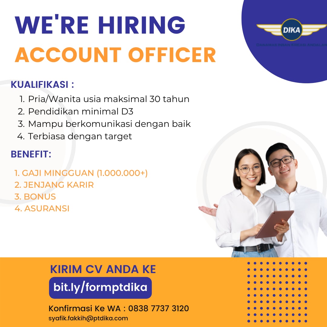 Lowongan Kerja Account Officer di PT Dika Semarang