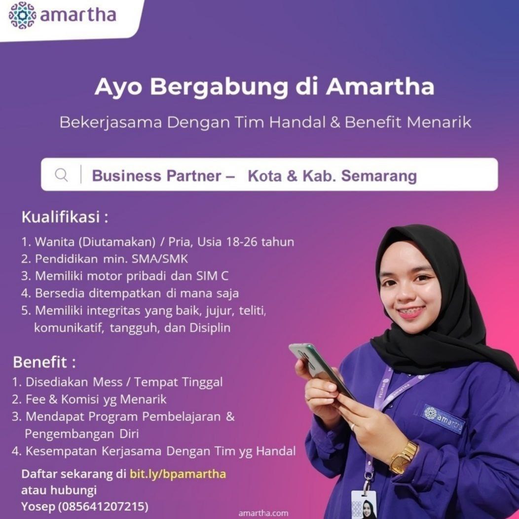 Lowongan Kerja Business Partner di Amartha Kota & Kab. Semarang