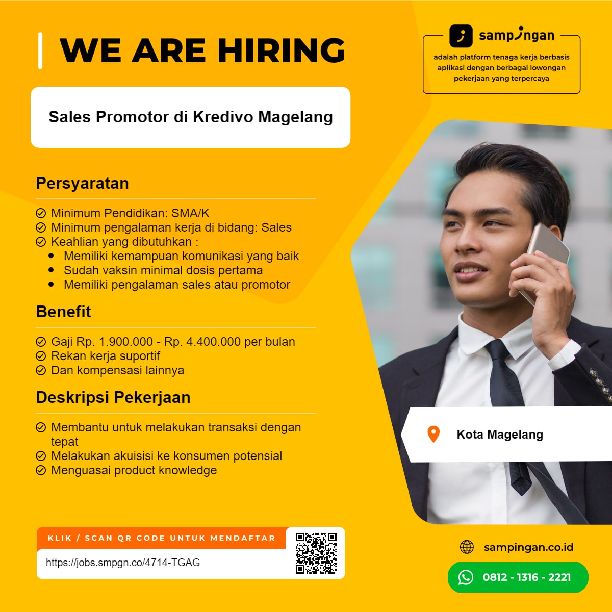 Lowongan Kerja Sales Promotor di Kredivo Magelang