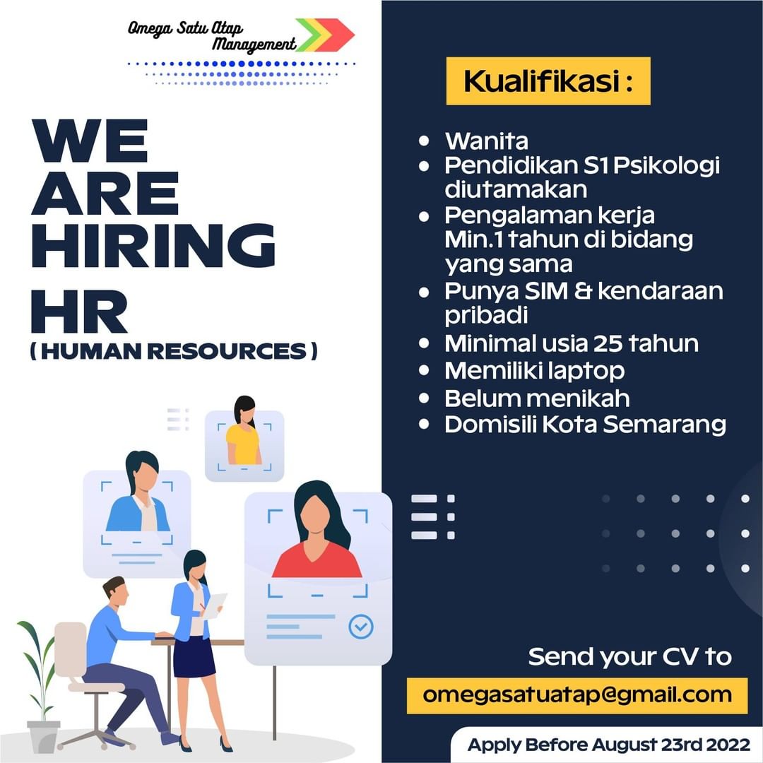 Lowongan Kerja Human Resources (HRD) di Omega Satu Atap Management Semarang