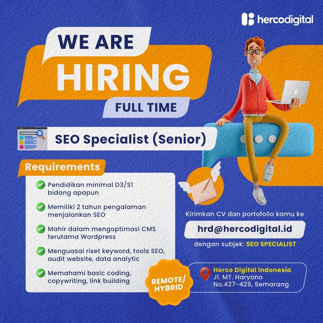 Lowongan Kerja SEO Specialist di Herco Digital Semarang