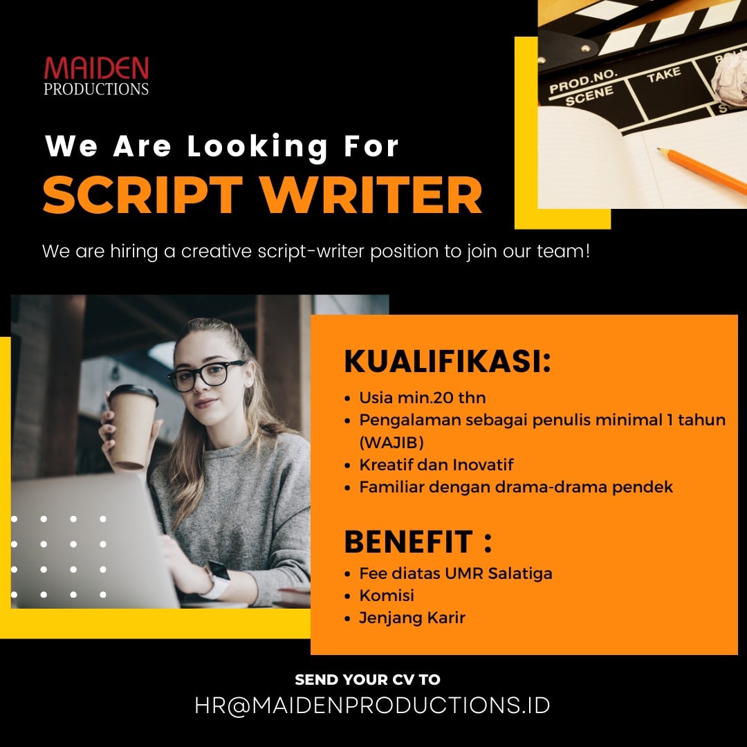 Lowongan Kerja Script Writer di Maiden Production Salatiga