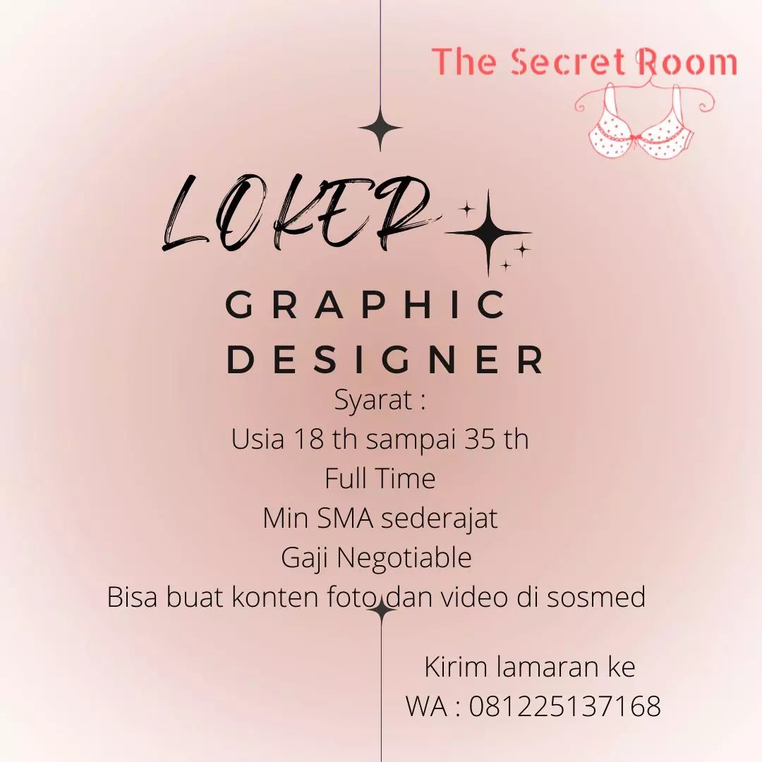 Lowongan Kerja Graphic Designer di The Secret Room Semarang