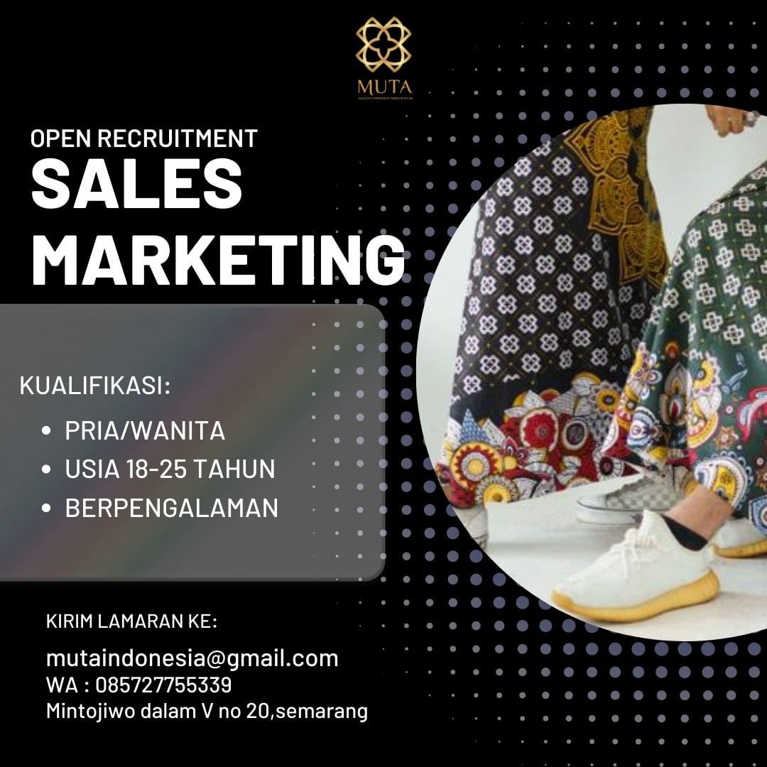 Lowongan Kerja Sales Marketing di MUTA Semarang