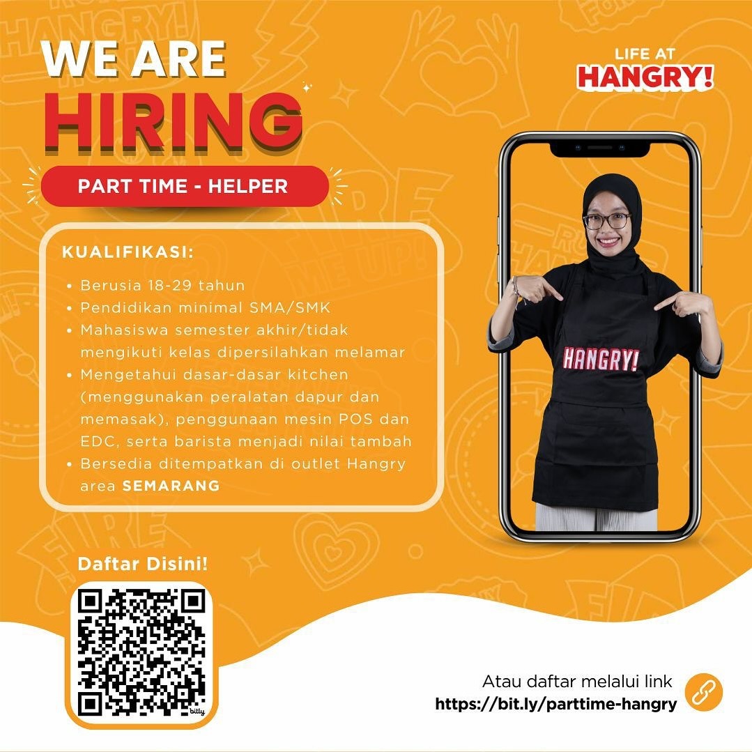 Lowongan Kerja Party Helper di Hangry Semarang